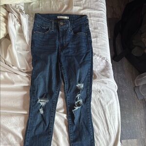 Levi’s Women's Distressed Blue Jeans